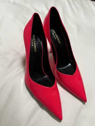 ysl neon pink pumps|Saint Laurent Shoes .